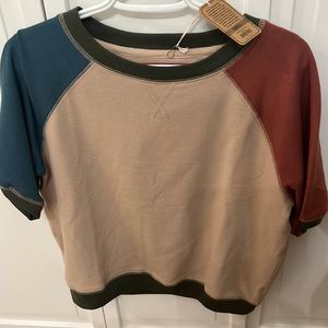 natural life color-block shirt